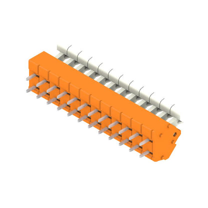 1915030000 - 5mm Pitch PCB Terminal, 12 Poles, 135° Connection, Tension Clamp  (Pack of 100)