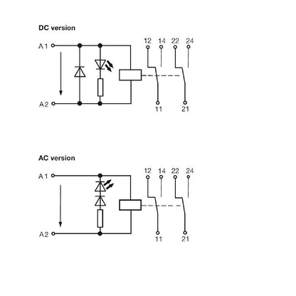 8810100000 - 2CO Relay Module, 115V AC, 8A Capacity  (Pack of 10)