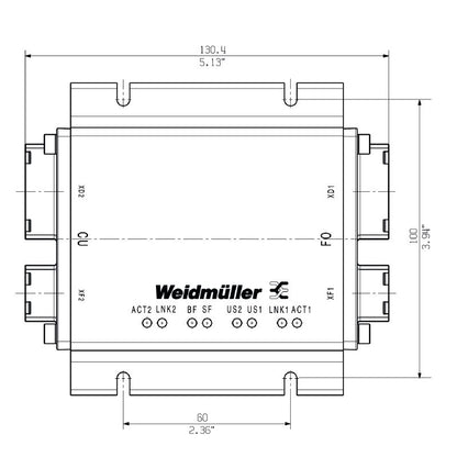 2588270000 - IP65 POF Media Converter for FreeCon Applications