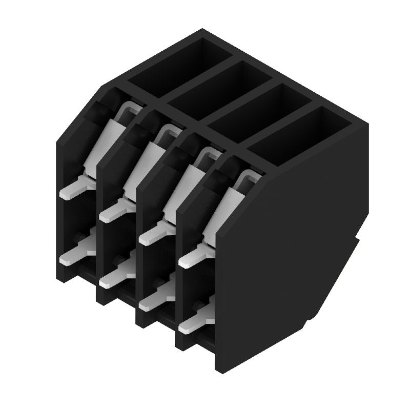 1885200000 - 3.50mm Black Terminal Block, 4 Poles, 135° Angle  (Pack of 37)