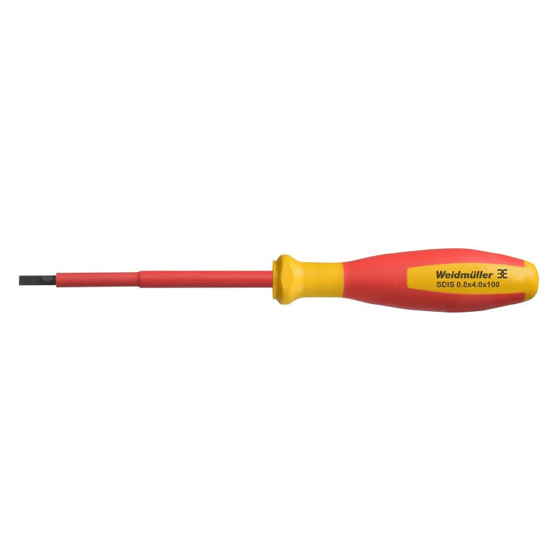 2749820000 - 0.8mm VDE Slotted Screwdriver, 100mm Length, Insulated Safety