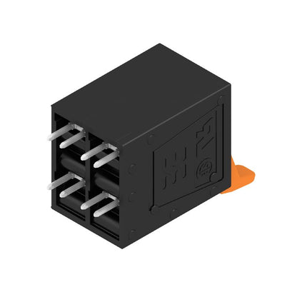 1988600000 - 10mm Black PCB Terminals with 90° Connector and 5mm Solder Pin  (Pack of 40)