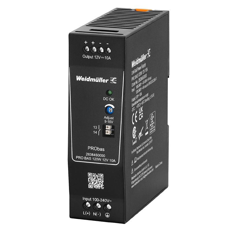 2838450000 - Compact 120W Switch-Mode Power Supply, 12V 10A, RoHS & UL Certified