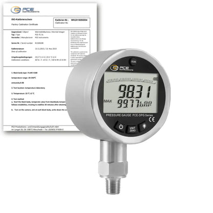 PCE-DPG 100 - 2.5" Panel Meter for Air & Water Pressure Monitoring