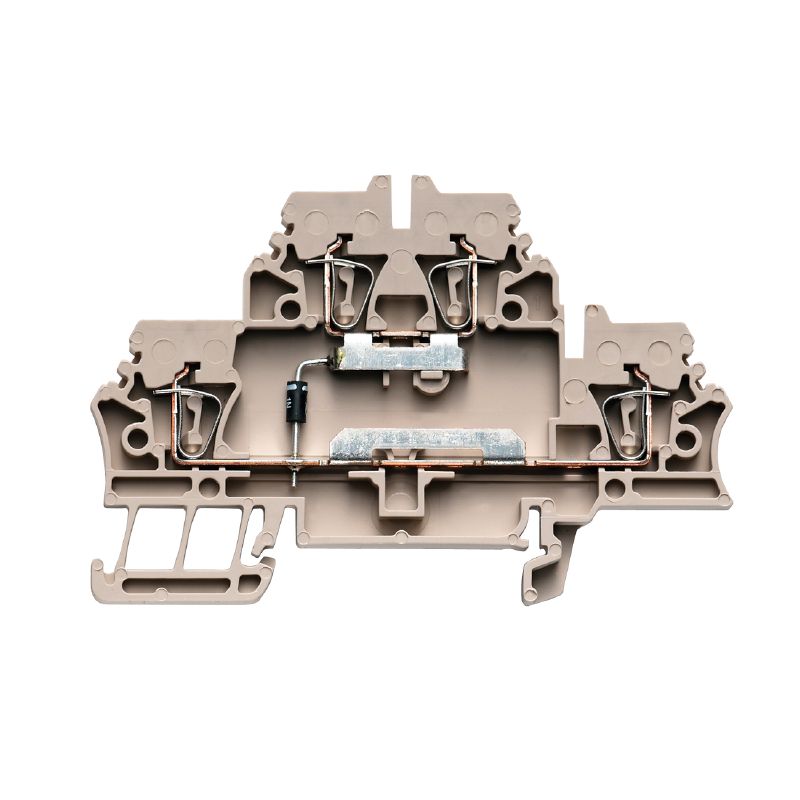 1690030000 - Double-Tier 2.5mm² Terminal in Dark Beige, Z-Series  (Pack of 50)