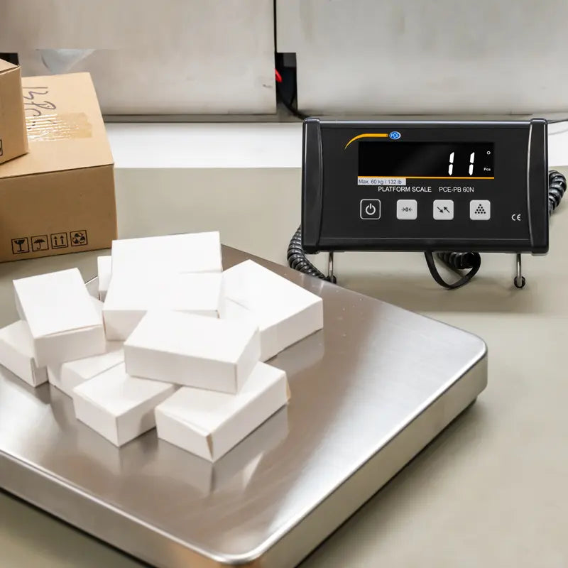 PCE-PB 60N - 60kg Benchtop Scale with USB Interface & ISO Certification