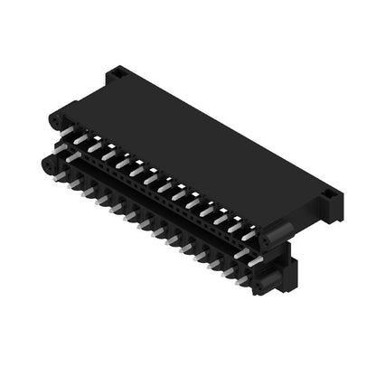 1889200000 - 28-Pole Solder Flange Connector, 180° Orientation, RoHS Compliant  (Pack of 12)