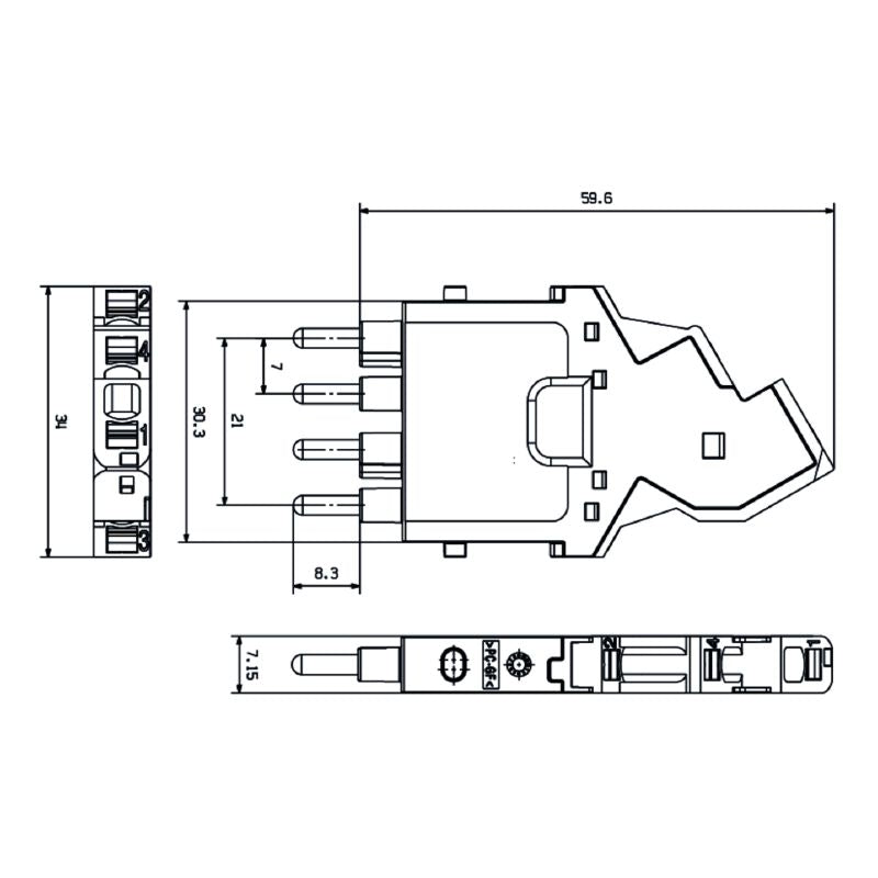 2635980000 - Durable 4-Pole Signal Module, 250V, -40°C to 125°C