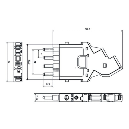 2635980000 - Durable 4-Pole Signal Module, 250V, -40°C to 125°C