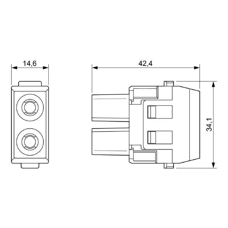 2748350000 - 830V Power Module with Crimp Connection, 40A Rated Current  (Pack of 5)