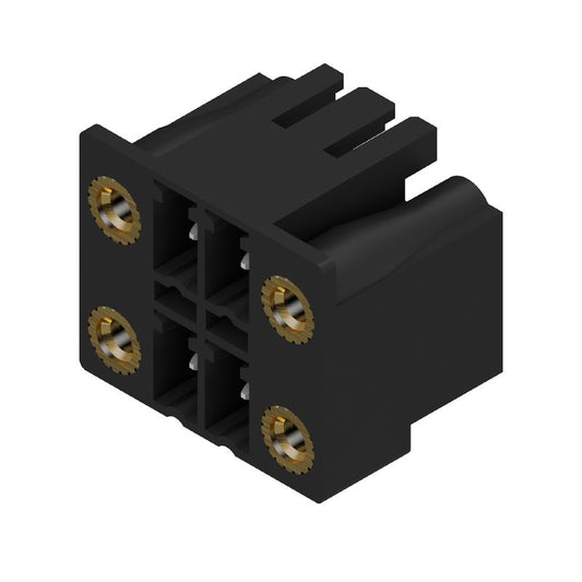 1041290000 - 3.81mm 4-Pole Male PCB Connector with Flange, 90° Angle  (Pack of 50)