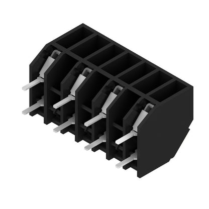 1886130000 - Black 7.5mm PCB Terminal 4 Poles, PUSH IN Design  (Pack of 20)