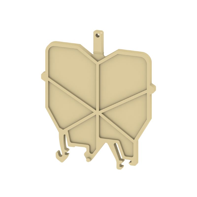 0485660000 - Beige PA 66 End Plate, 59.5mm High, RoHS Compliant  (Pack of 20)