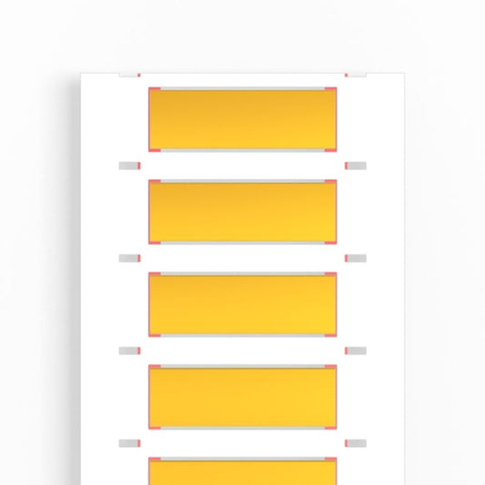 2437700000 - Yellow Polyolefin Markers 3.2-9.5mm, 500 Roll for Industrial Use  (Pack of 500)