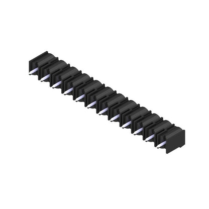 1122650000 - 12-Pole 7.62mm PCB Connector, 180° Angle, Black Finish  (Pack of 50)