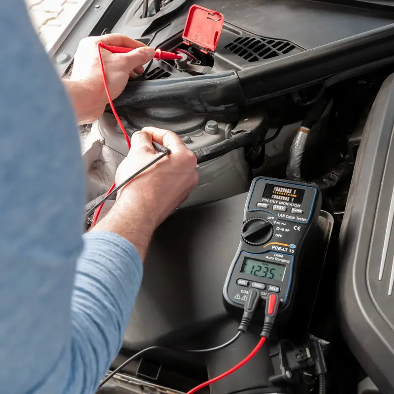 PCE-LT 15 - Versatile Network Cable Tester & Multimeter with LED Display