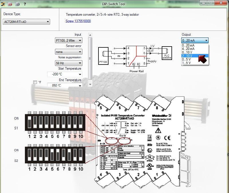 1375510000 - Configurable RTD Temperature Transducer with Galvanic Isolation