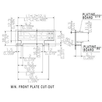 2681770000 - 7.62mm Pitch Female PCB Connector for 4 Poles  (Pack of 20)