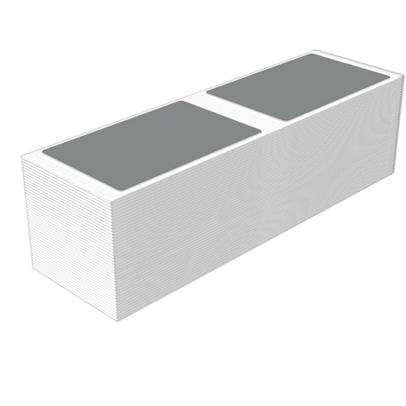 2621270000 - Self-Adhesive 54x85mm Silver ClipCard Markers for Compatible Printers  (Pack of 100)