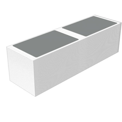 2621270000 - Self-Adhesive 54x85mm Silver ClipCard Markers for Compatible Printers  (Pack of 100)