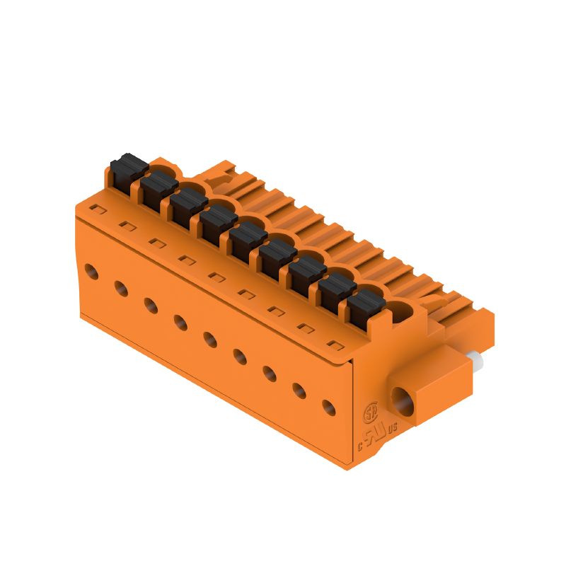 1980710000 - 5mm Female PCB Connector with 9 Poles & 90° Push In  (Pack of 30)