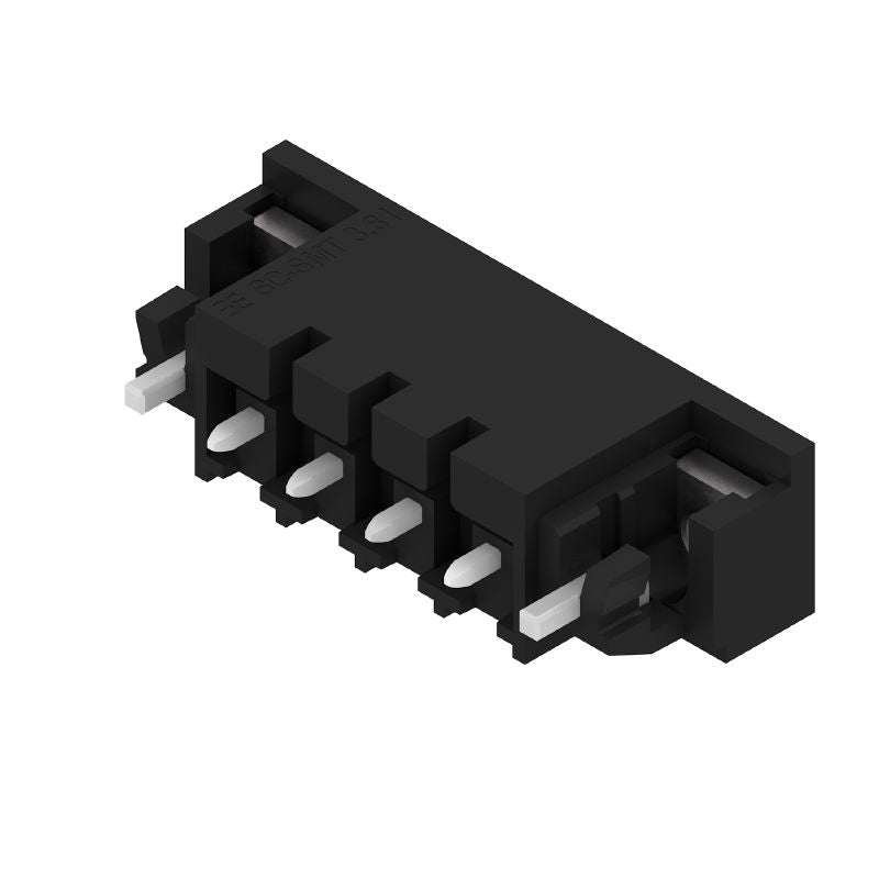 1864240000 - 3.81mm Male PCB Header Connector with Solder Flange, Black  (Pack of 300)