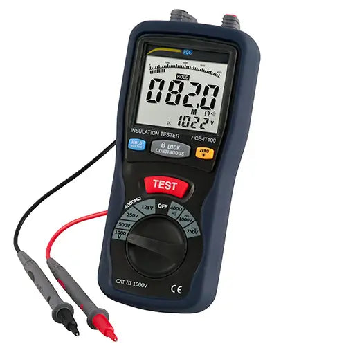 PCE-IT100 - Versatile Insulation Tester Up to 4000 MΩ with Functions