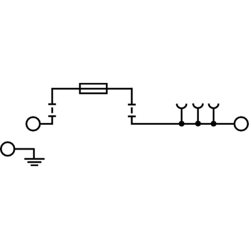 1163050000 - Compact Fuse Terminal 10-36V, 6.3 A, 2.5 mm² Connections  (Pack of 50)