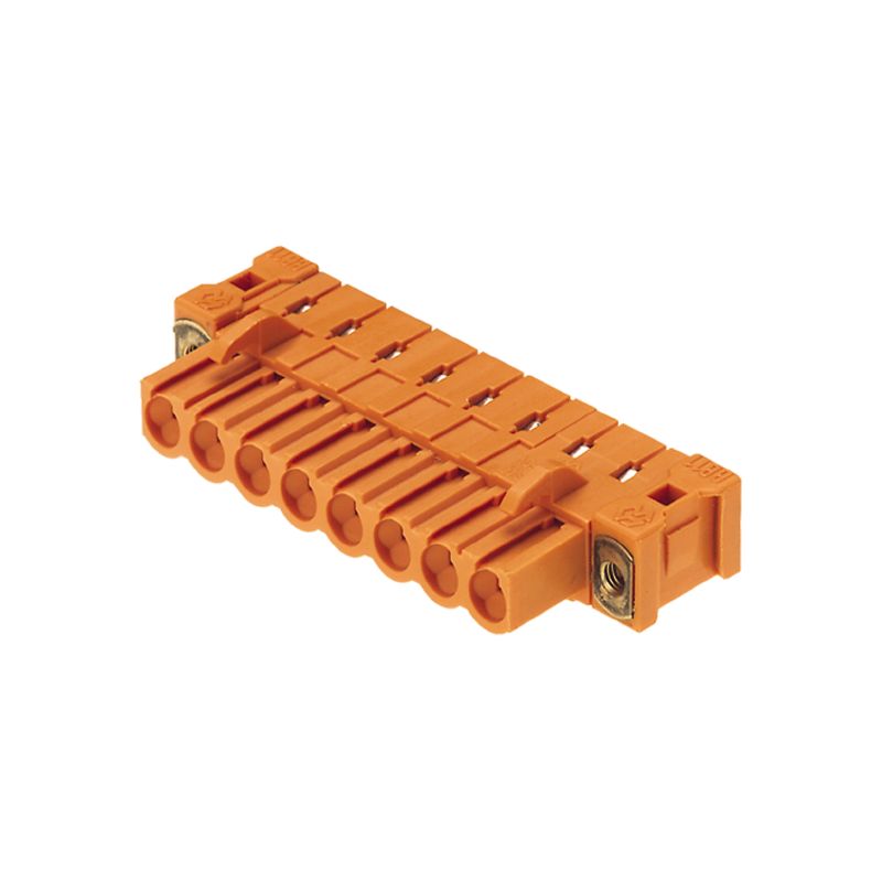1843810000 - 8-Pole Orange PCB Female Header Connector, 3.2mm Pins  (Pack of 36)