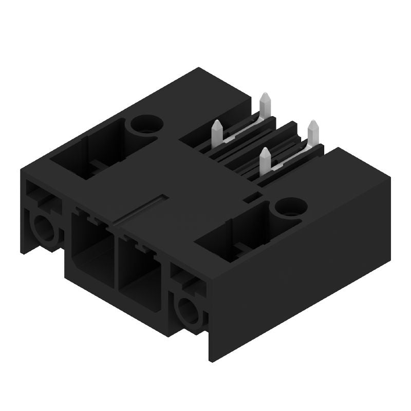 2499940000 - 7.62mm Black Male Header PCB Connector with 2 Poles  (Pack of 60)