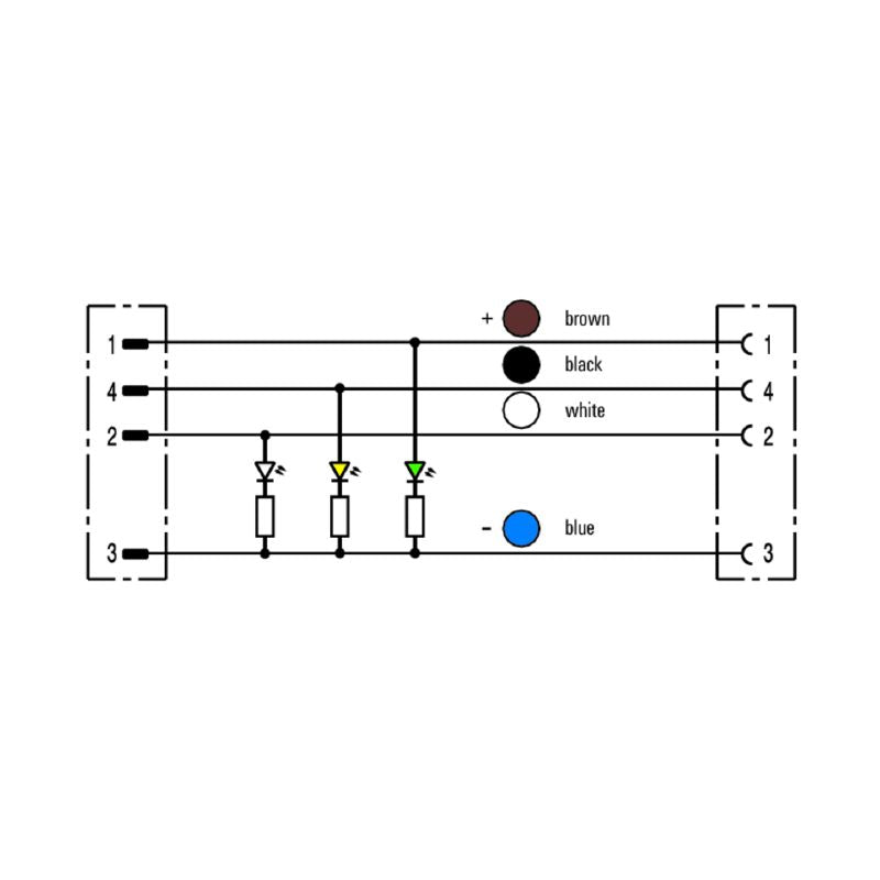 1020930150 - 1.5m M12 Connector Cable for Sensors & Actuators