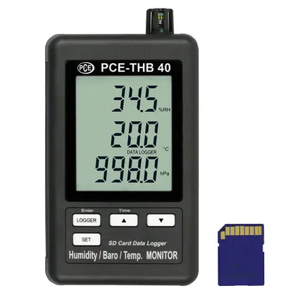 PCE-THB 40 - Climate Meter with SD Card, LCD, ISO Certified
