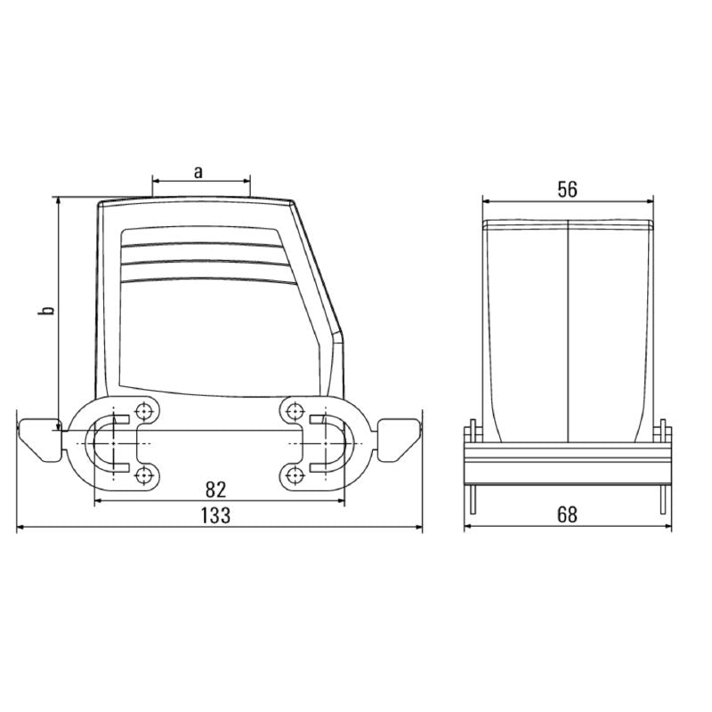 1788010000 - IP65 Rated 32A TOBO Connector with Top Cable Entry