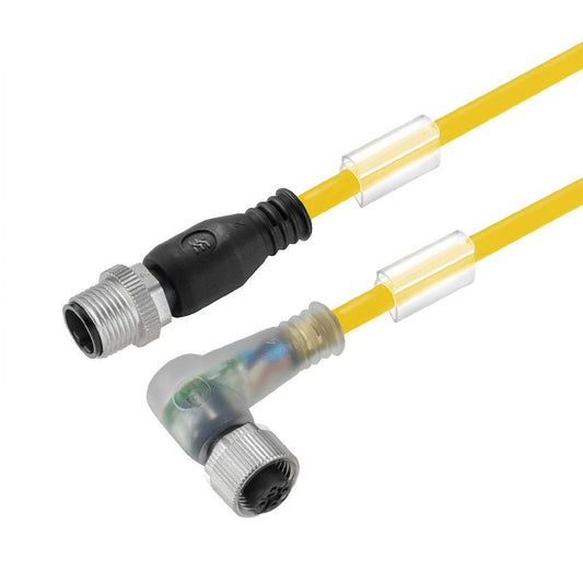 1093060300 - 3m M12 4-Pole Connecting Line with LED Functionality