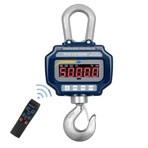 PCE-CS 5000N - 5 Ton Digital Hanging Scales with ISO Calibration & Remote