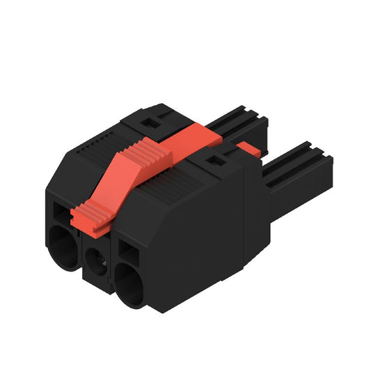 1060630000 - 7.62mm 2-Pole PCB Connector, 180° Angle, Push-In Design  (Pack of 65)
