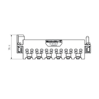 1429050000 - Diecast Zinc Connector, 37.35mm Depth, RoHS & UL Certified