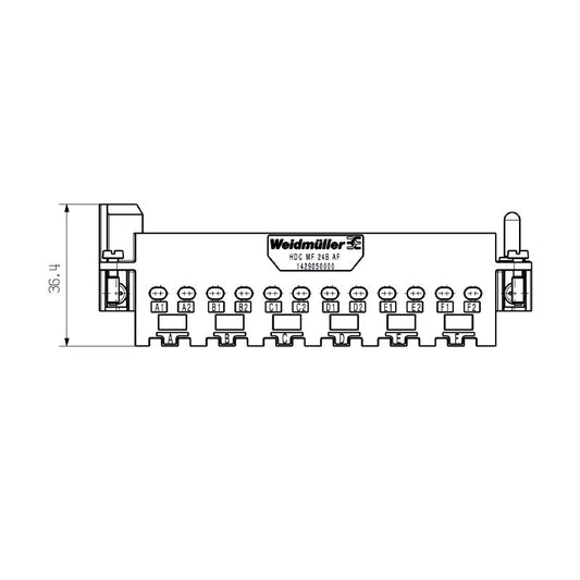 1429050000 - Diecast Zinc Connector, 37.35mm Depth, RoHS & UL Certified