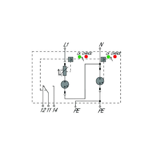 2591070000 - Compact Surge Arrester for Low-Voltage Systems, 68mm Depth