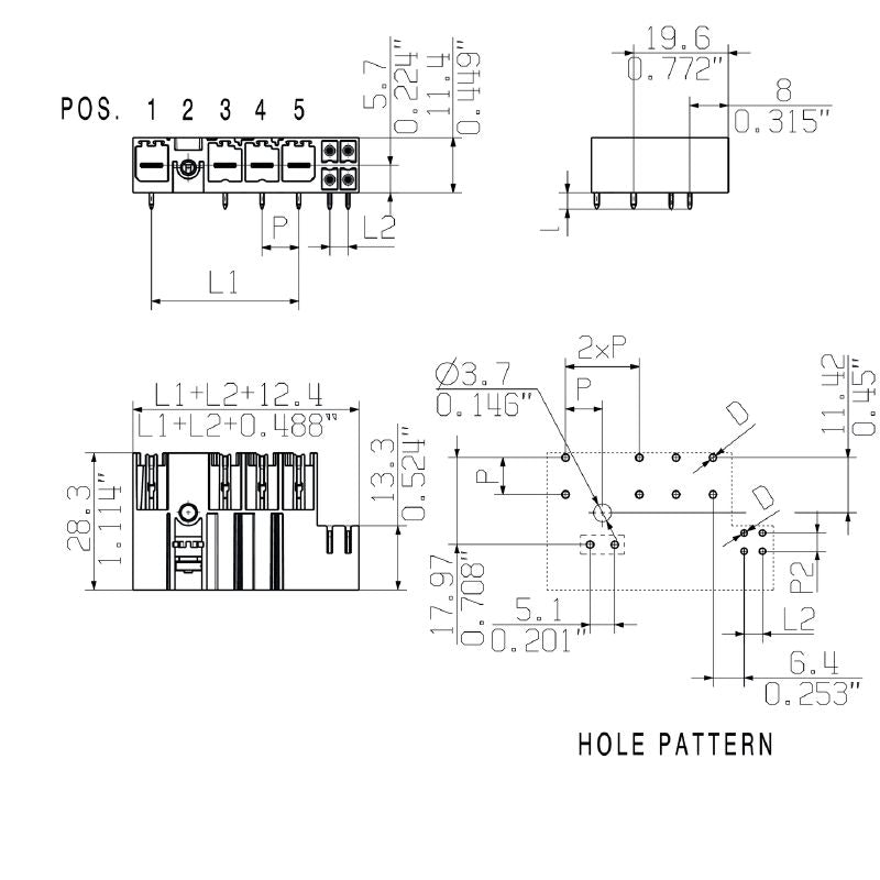 1156240000 - 3-Pole 90° PCB Plug Connector for Through-Hole Technology  (Pack of 42)