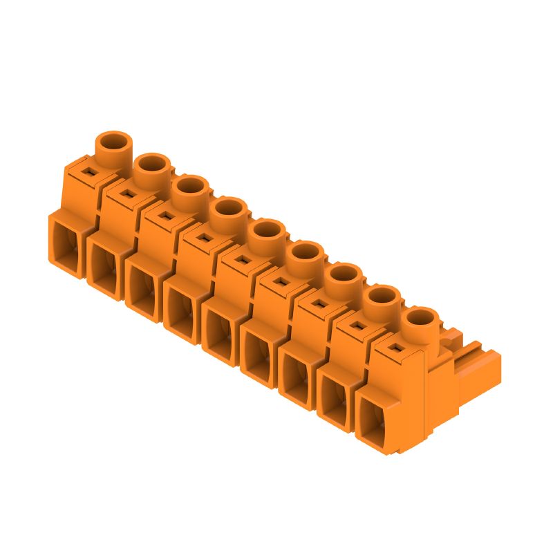 1980550000 - 7.62mm Female PCB Connector with 9 Poles, 180° Orientation  (Pack of 20)