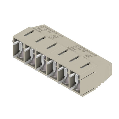 9956410000 - 10.16mm Terminal Block 6 Poles, 4.5mm Pin, Pebble Grey  (Pack of 20)