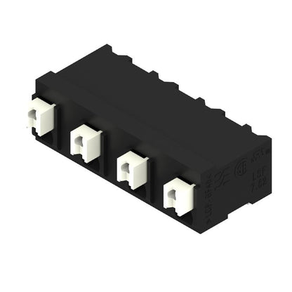 1874480000 - 4-Pole Black PCB Terminal, 90° Angle, 1.5mm Push-In Connection  (Pack of 265)