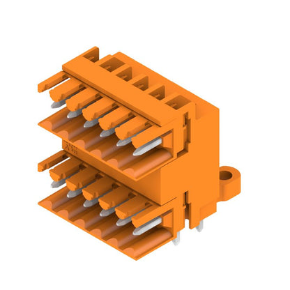 1633390000 - 12-Pole 3.5mm PCB Plug Connector, 90° Angle, Orange Box  (Pack of 50)