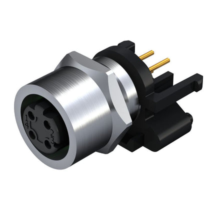 2424140000 - M12 Connector with 4 Poles and Built-In Plug  (Pack of 10)