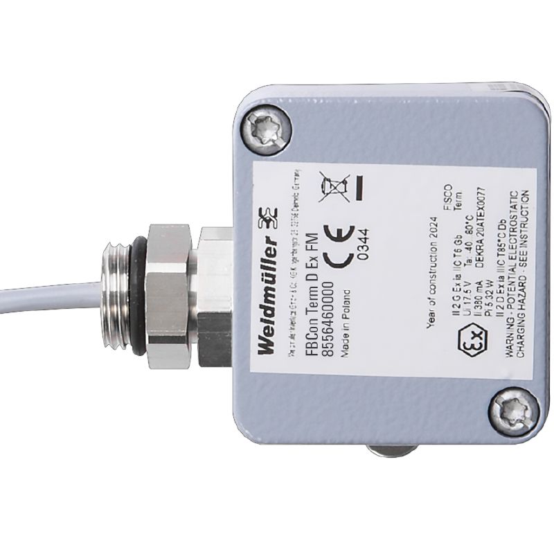 8556460000 - Zone 1/2 Intrinsically Safe Term Resistor for Fieldbus Systems