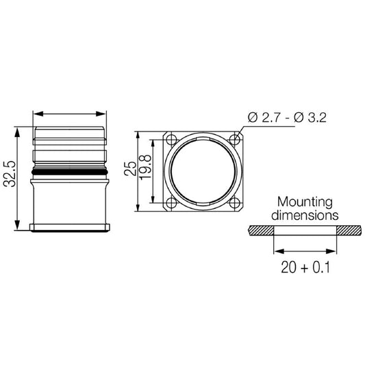 1170290000 - RoHS Compliant Sensor/Actuator Connector, 7-12mm Cable Fit