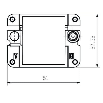 2736980000 - Durable Diecast Zinc Connector with 3 Installation Size Slots
