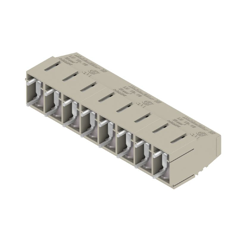 9956430000 - 10.16mm PCB Terminal, 4.5mm Pins, 8 Pole, Pebble Grey  (Pack of 20)