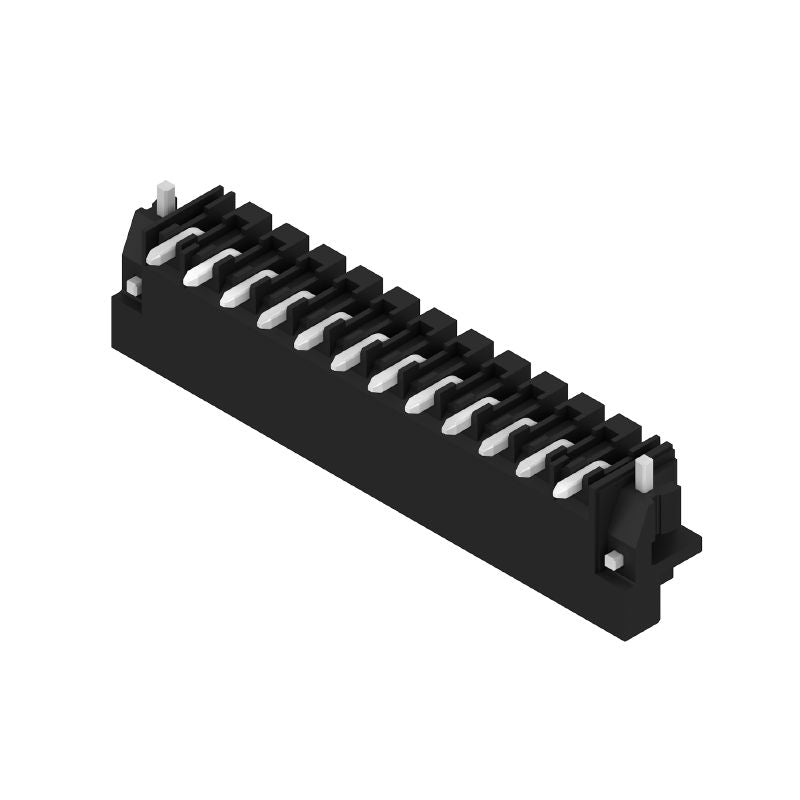 SKU 1000670000 - 3.50mm Male PCB Connector, 12 Poles, Clip-On Flange  (Pack of 50)